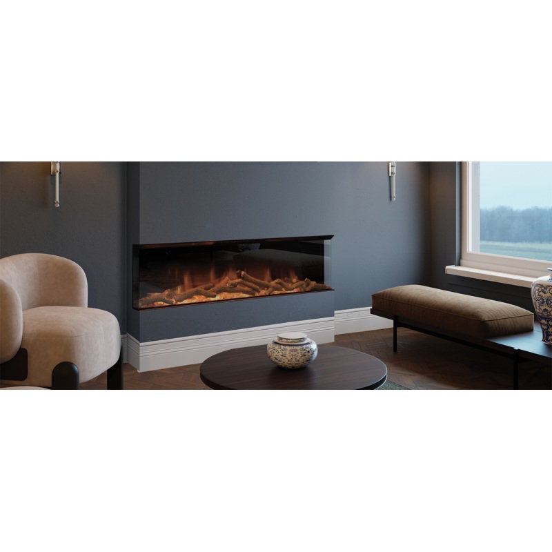 1500 Evonic Novaro Sl Halo 150 Built In Media Wall Electric Fire 1-2-3 Sided