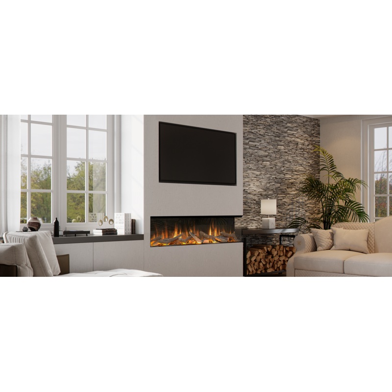 1500 Evonic Volante 150 Built In Media Wall Electric Fire 1-2-3 Sided