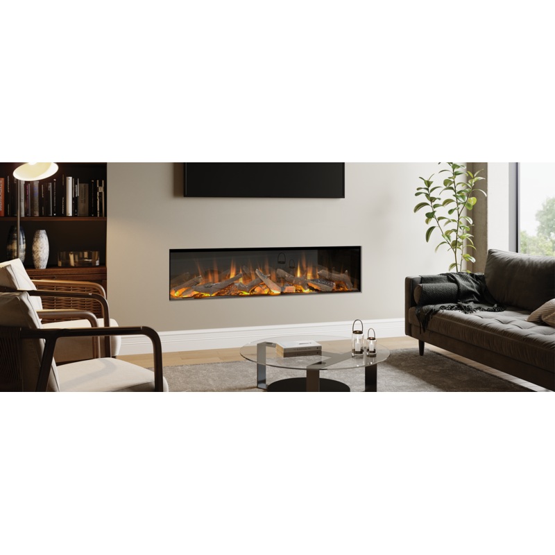 1800 Evonic Volante Built In Media Wall Electric Fire 1-2-3 Sided