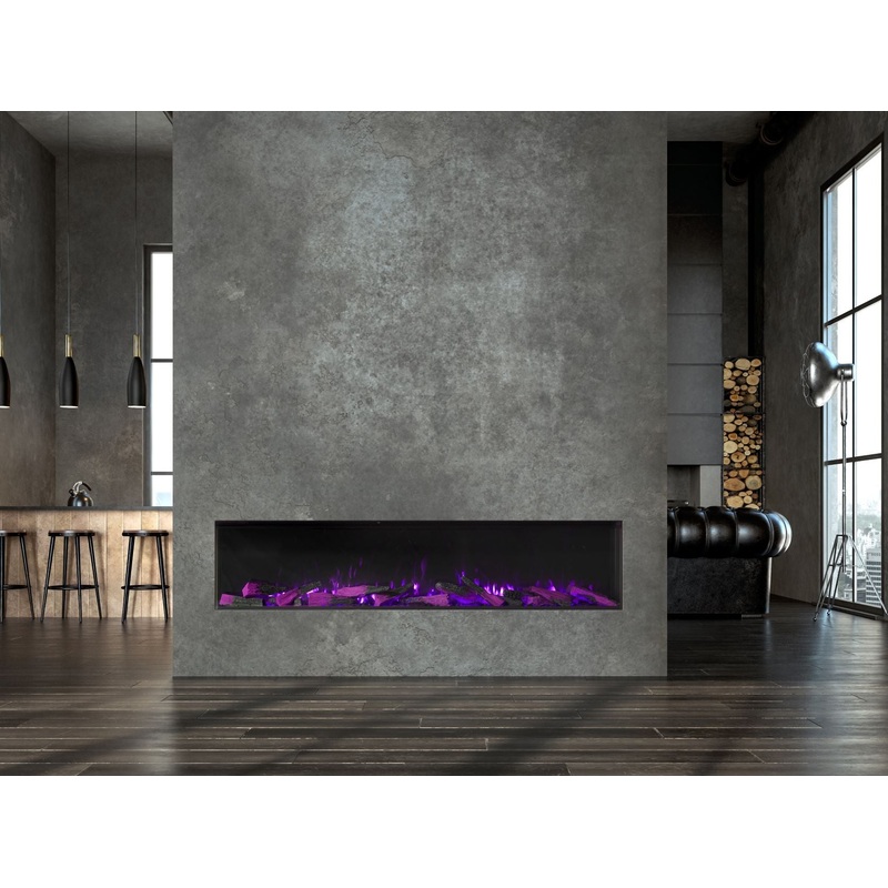 1800 Vision Solus VS180 Built In Media Wall Electric Fire 1-2-3 Sided