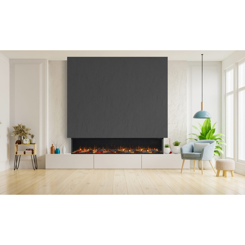 2200 Vision Solus VS180 Built In Media Wall Electric Fire 1-2-3 Sided