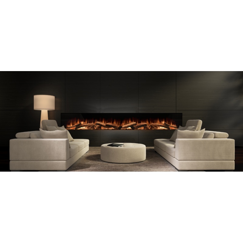 2400 Evonic Halo Karlstad Built In Media Wall Electric Fire 1-2-3 Sided