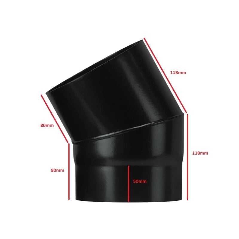 30 degree bend 6 (150mm) flue pipe