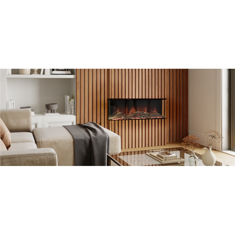 700 Evonic Halo Romina 700 Sl Built In Media Wall Electric Fire 1-2-3 Sided