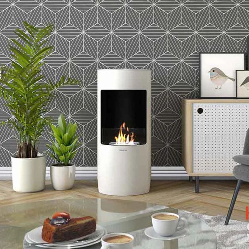 Paris White+ Ceramic Logs Kit