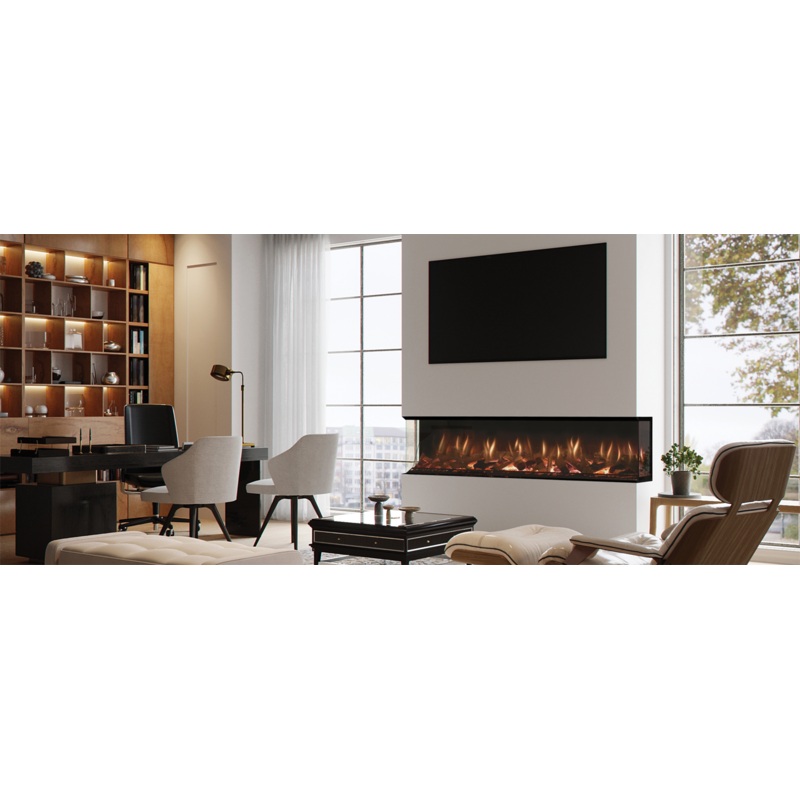 1850 Evonic Octane E-llusion Built In Media Wall Electric Fire 1-2-3 Sided