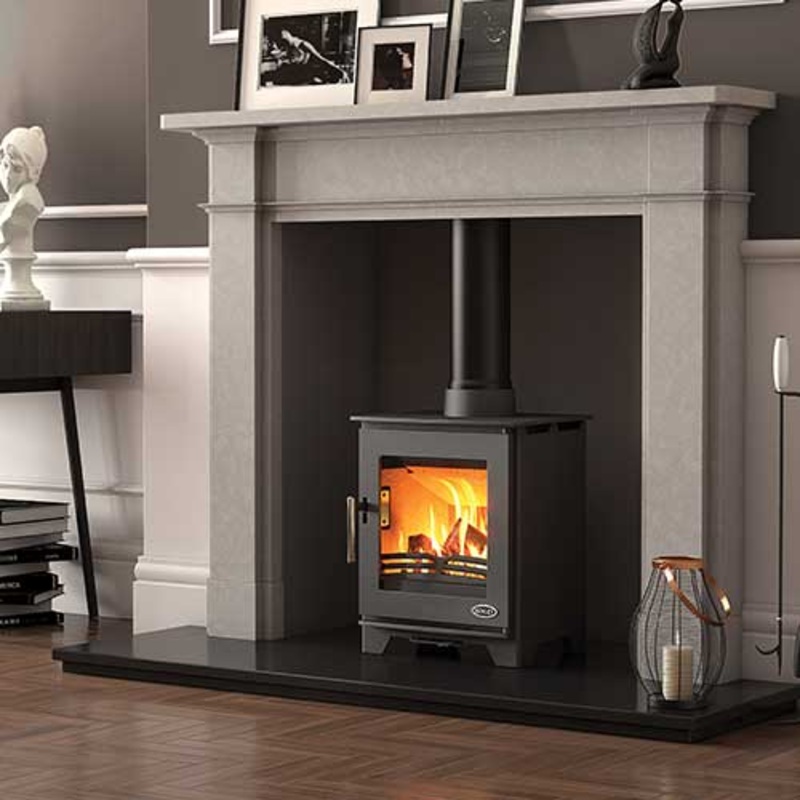 54 Inch Wide Fireplace Surround Henley abbey Ivory Pearl Marble Stone