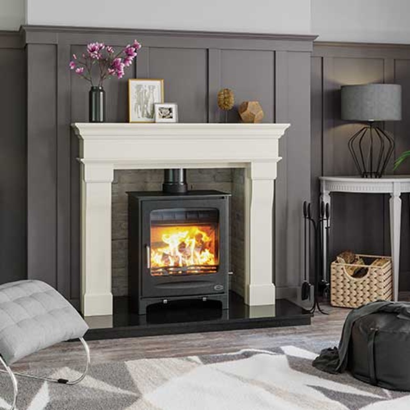54 Inch Wide Fireplace Surround Henley Marseilles Ivory Pearl Marble Stone