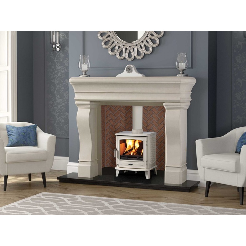 60 Inch Wide Fireplace Surround Henley hemingway Ivory Pearl Marble Stone