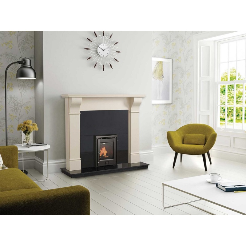 60 Inch Wide Fireplace Surround Henley tara Ivory Pearl Marble Stone