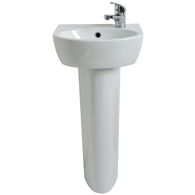 Parva 40cm RH Basin & Full Pedestal