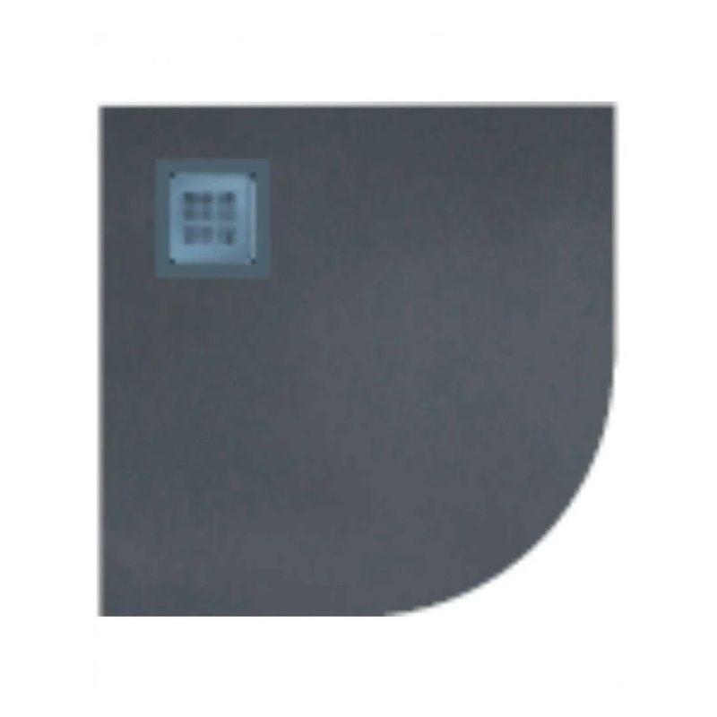 Slate 1000 Quadrant Black Shower Tray &