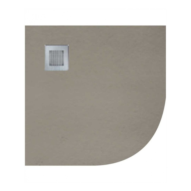 Slate 1000 Quadrant Taupe Shower Tray &