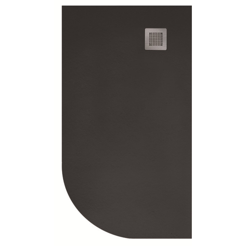 Slate Black 1000x800mm RH Offset Quadran