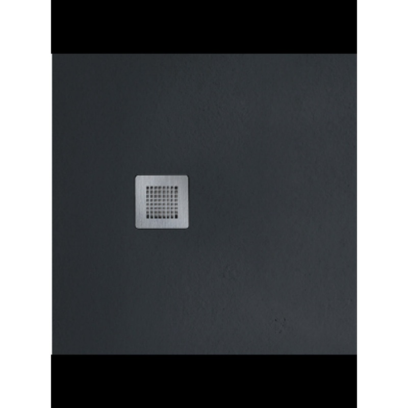 Slate Black 900mm Square Shower Tray & W