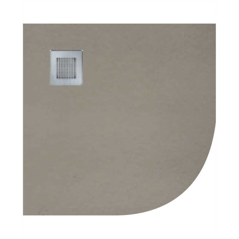 Slate Taupe 900mm Quadrant Shower Tray &