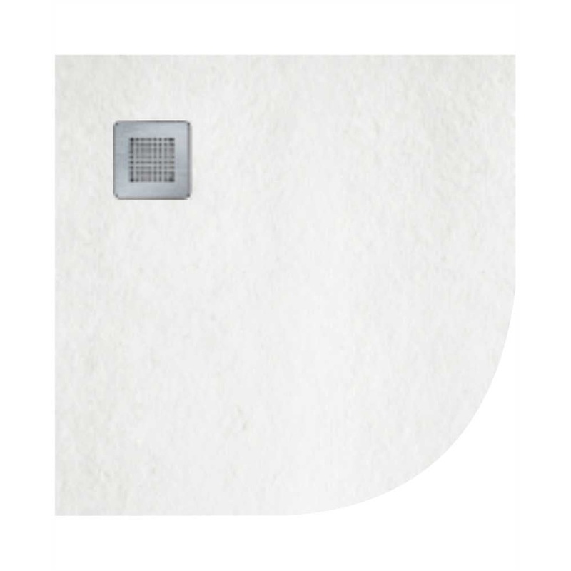 Slate White 900mm Quadrant Shower Tray &