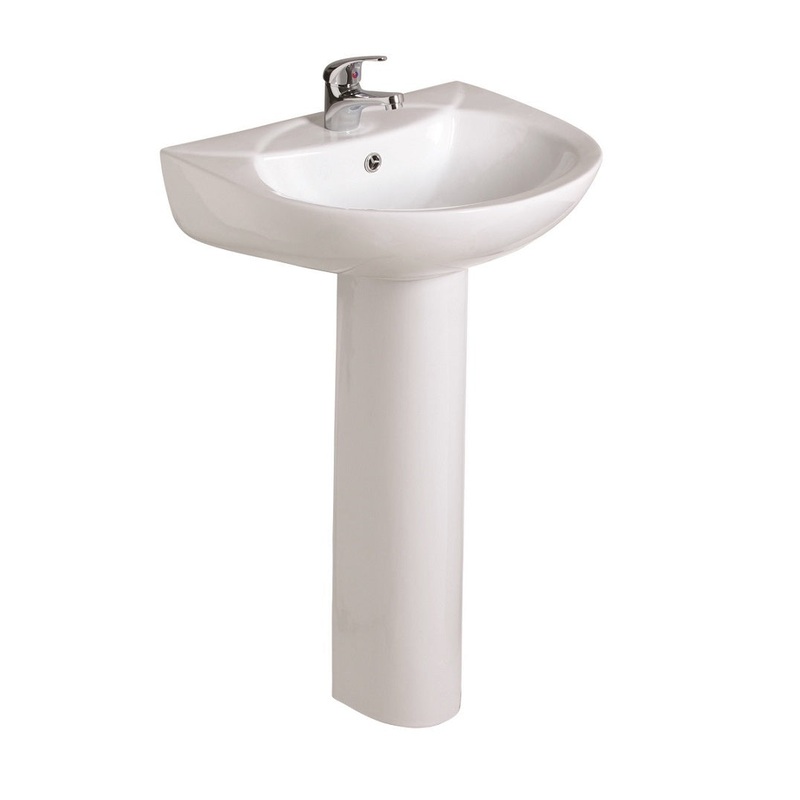 Strata 45cm Basin & Full Pedestal 1TH