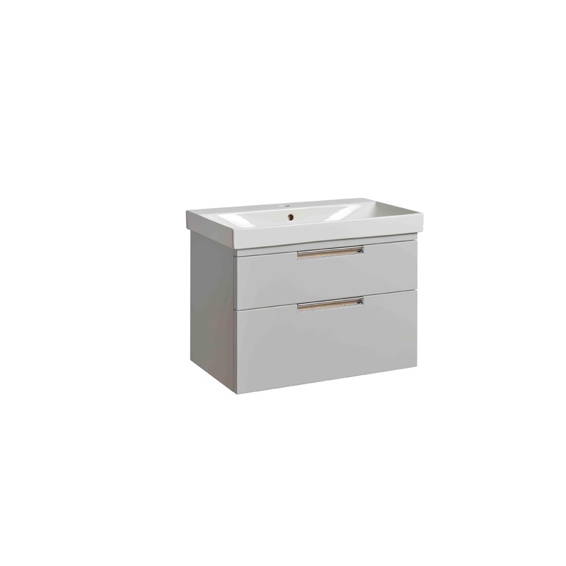 700mm Platform Double Drawer Wall Mounted – L
