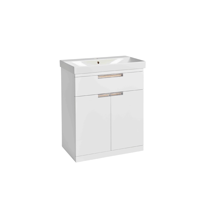 700mm Platform Floor Mounted – White