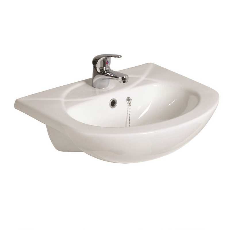 Strata Semi Recessed 50cm Basin 1TH