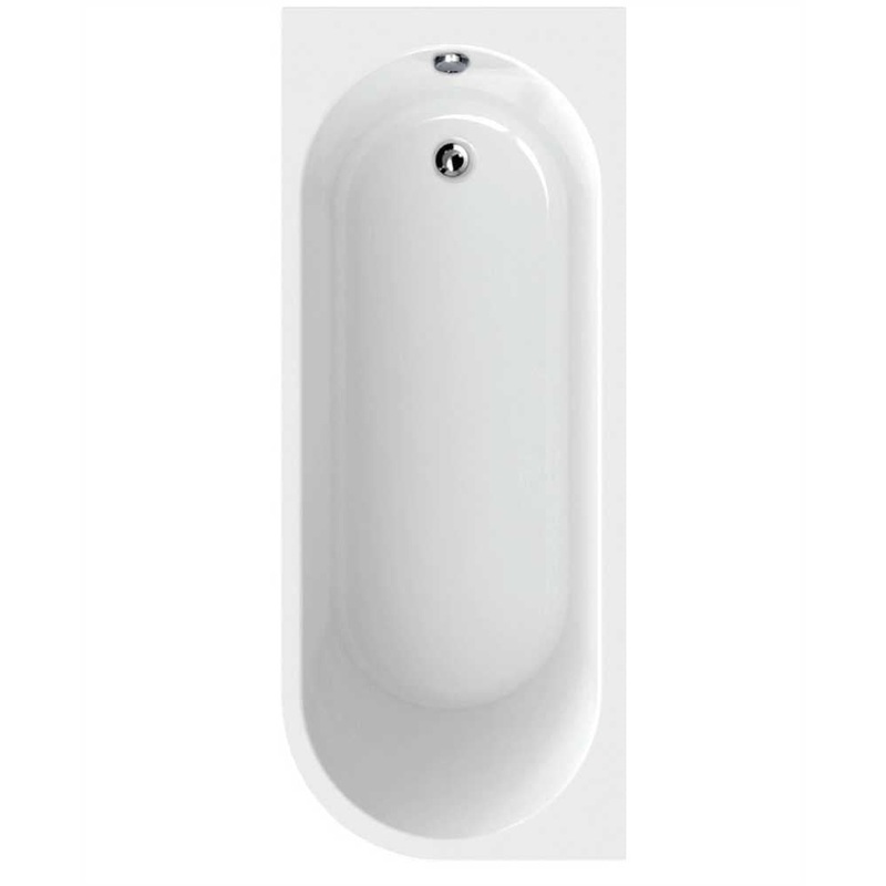 Arc Offset Shower Bath 1600mm Left Hand