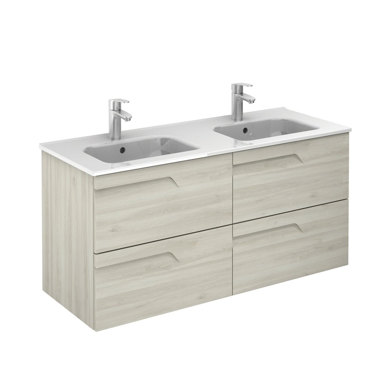 Brava Nature White 120 Vanity Unit & Sli