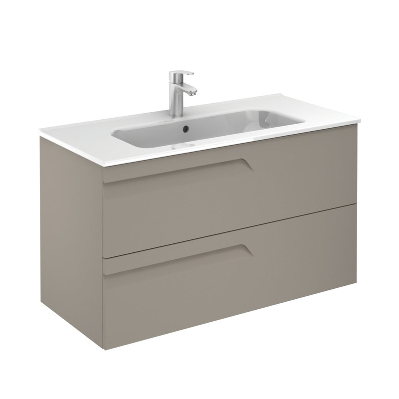 Brava Smokey Matt 100 Vanity Unit & Slim