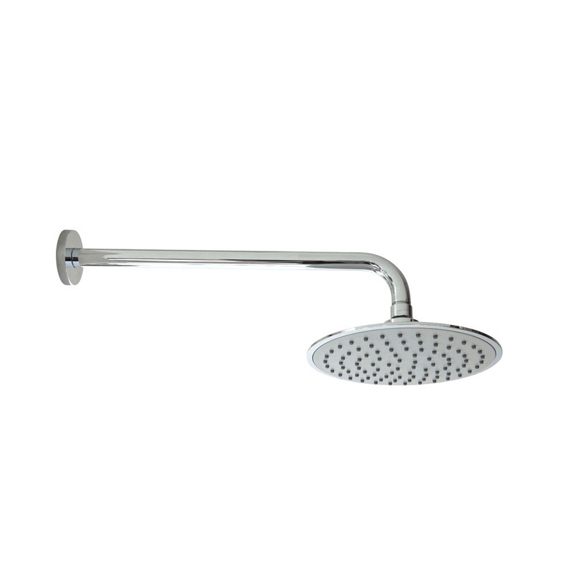 Ria 200mm Grey faceplate shower head & 3