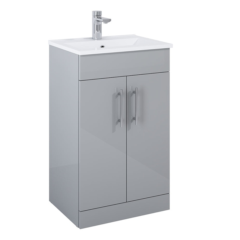Belmont Square Gloss Light Grey 50cm Van