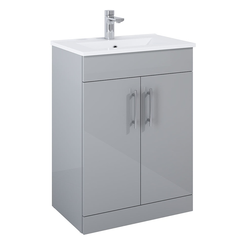 Belmont Square Gloss Light Grey 60cm Van