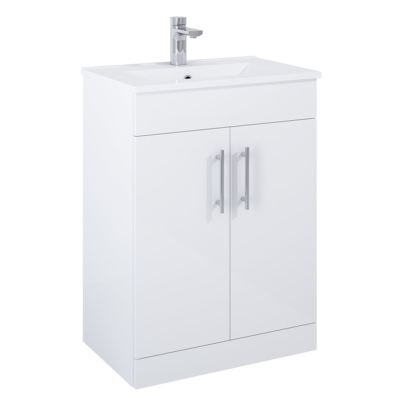 Belmont Square Gloss White 60cm Vanity U