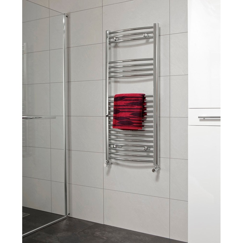 Curved Radiator 1200×600 Chrome