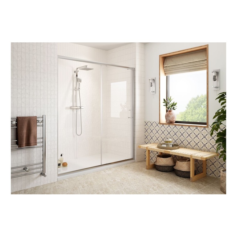 Calpe Easy-Fit Sliding Door – Chrome