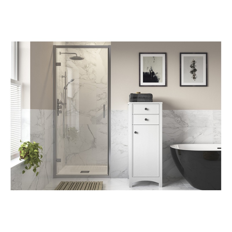 Luz Hinged Door – Chrome|760mm|800mm|900mm
