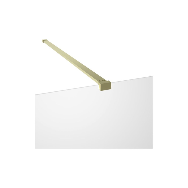 Luz Wetroom Side Panel Arm – Brushed Brass