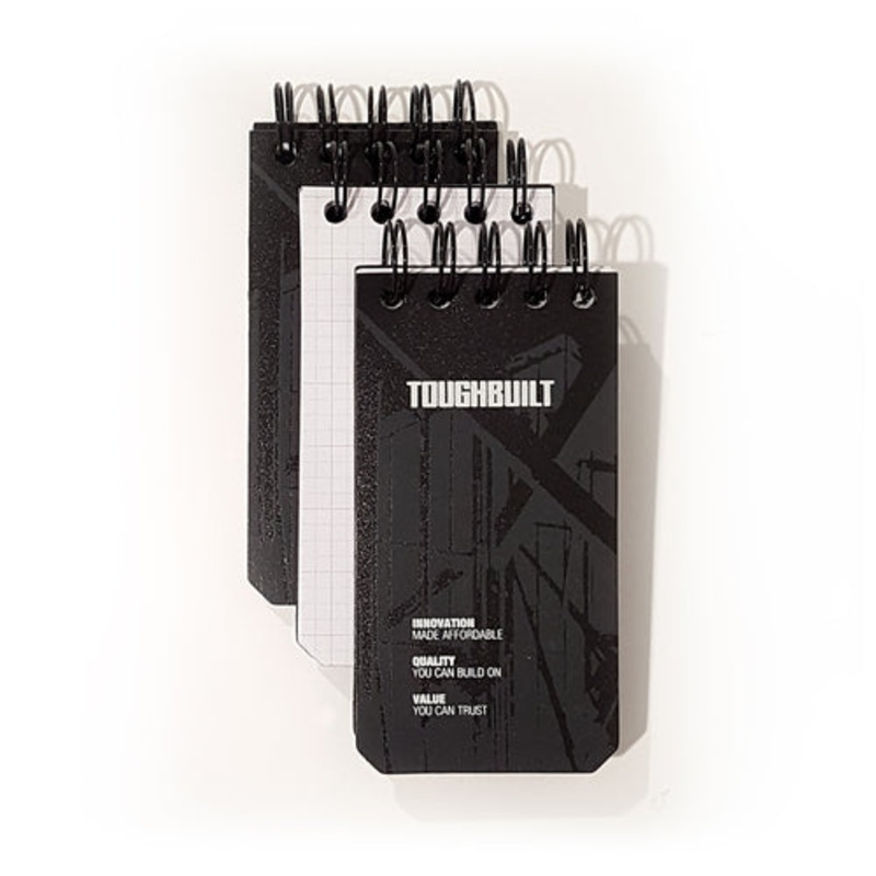 Toughbuilt Grid Notebooks (Extra-Small) – 3 P