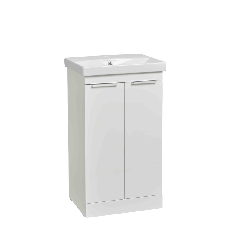 500mm Type 2 Door Floor Mounted Unit – White