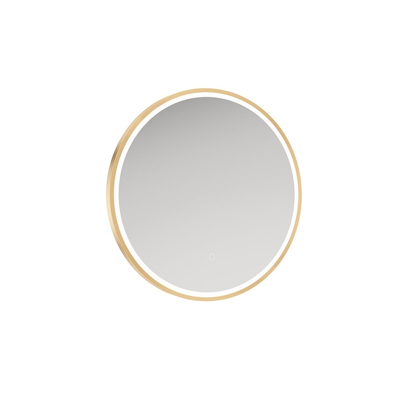 Astrid Beam Gold Round 600×600 Mirror