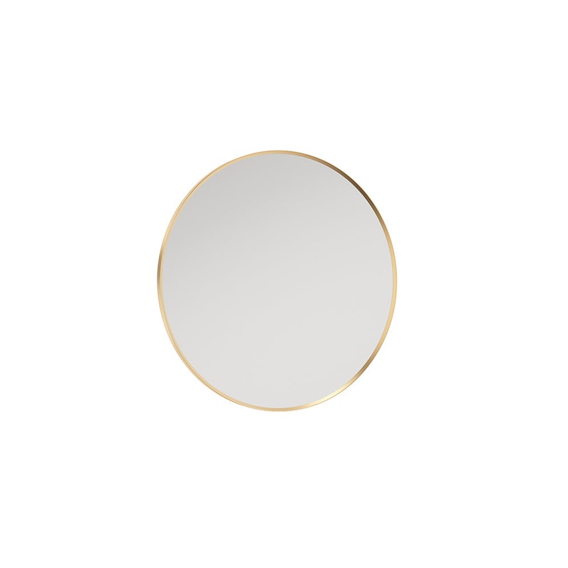 Astrid Gold Round 600×600 Mirror