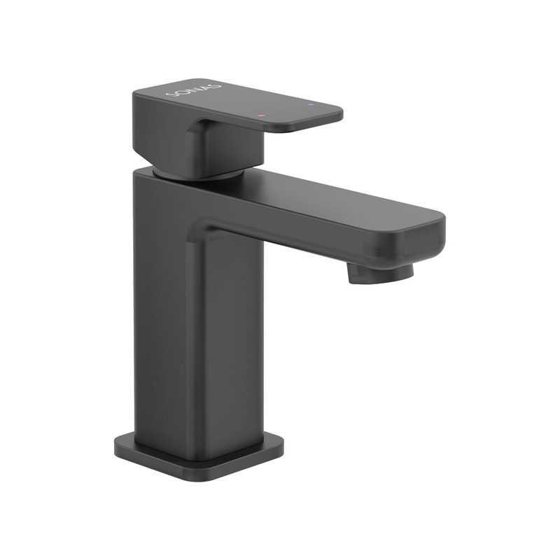 Contour Cloakroom Basin Mixer Matt Black