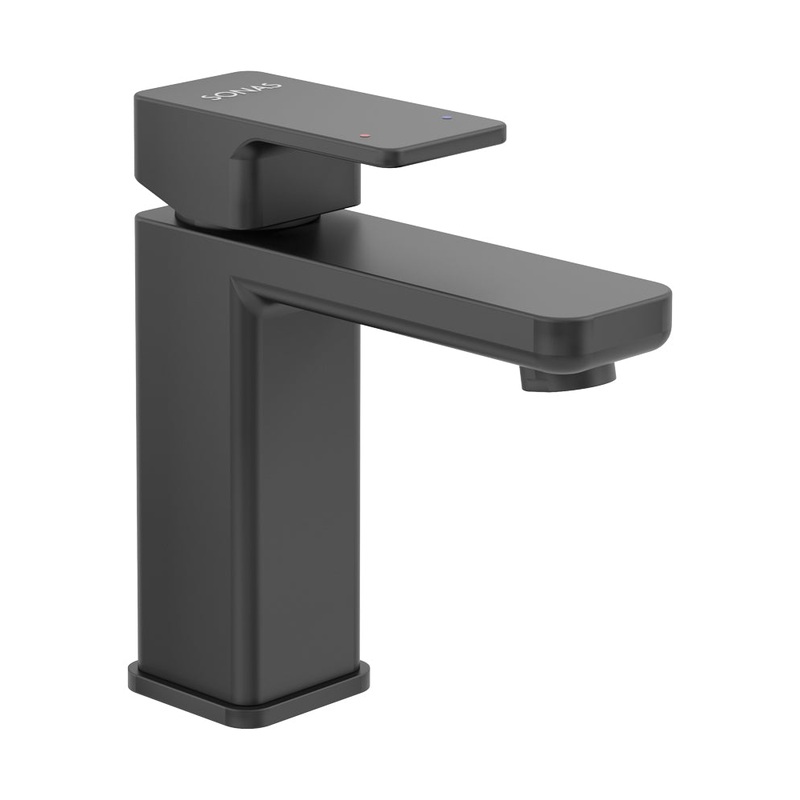 Contour Eco Flow Basin Mixer Matt Black