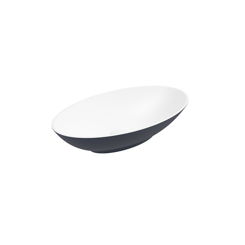 Skal Oval Wash Basin 600×350 White – Nig