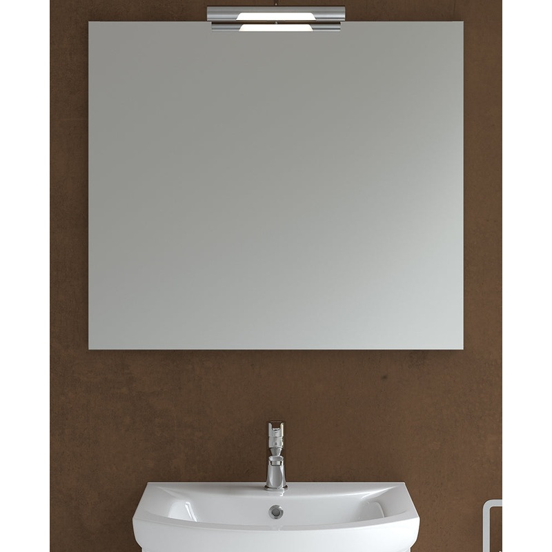 600mmx700mm Mirror & Andrea Chrome Light