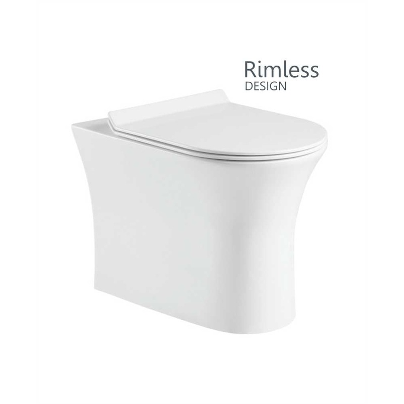 Amanda Rimless Back to wall WC-Slim Soft