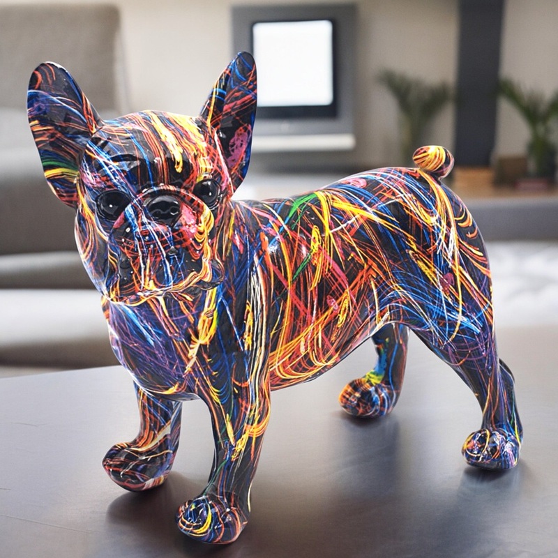 Art French Bulldog SUPERNOVA Ornament