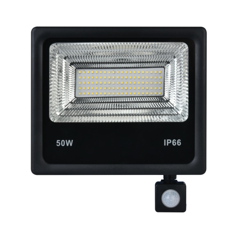 AURIGA 20W SLIM LED SENSOR LIGHT BLACK COOL