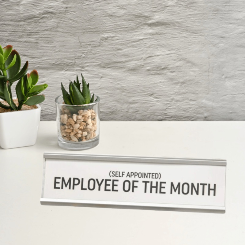 Employee Of The Month Desk Plaque