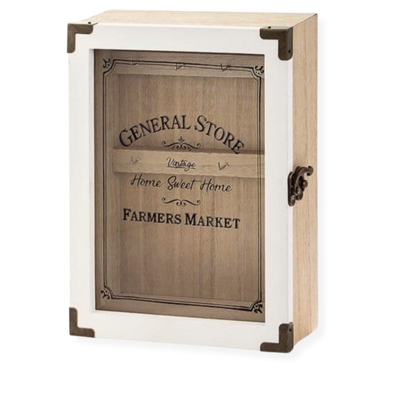 Home Sweet Home Vintage Wooden Key Storage Box