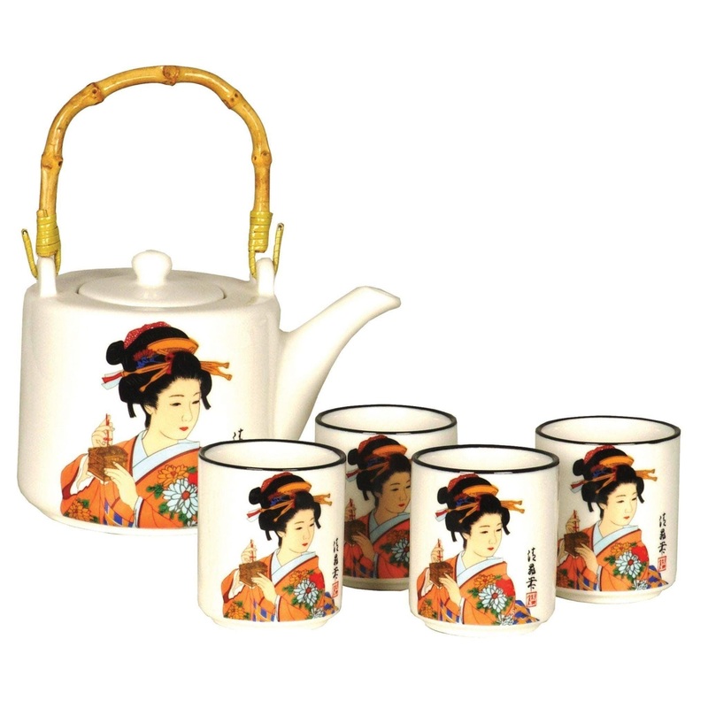 Traditional Japanese Japanese Lady Teaset